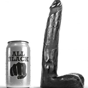 ALL BLACK - DILDO REALISTICO 21 CM