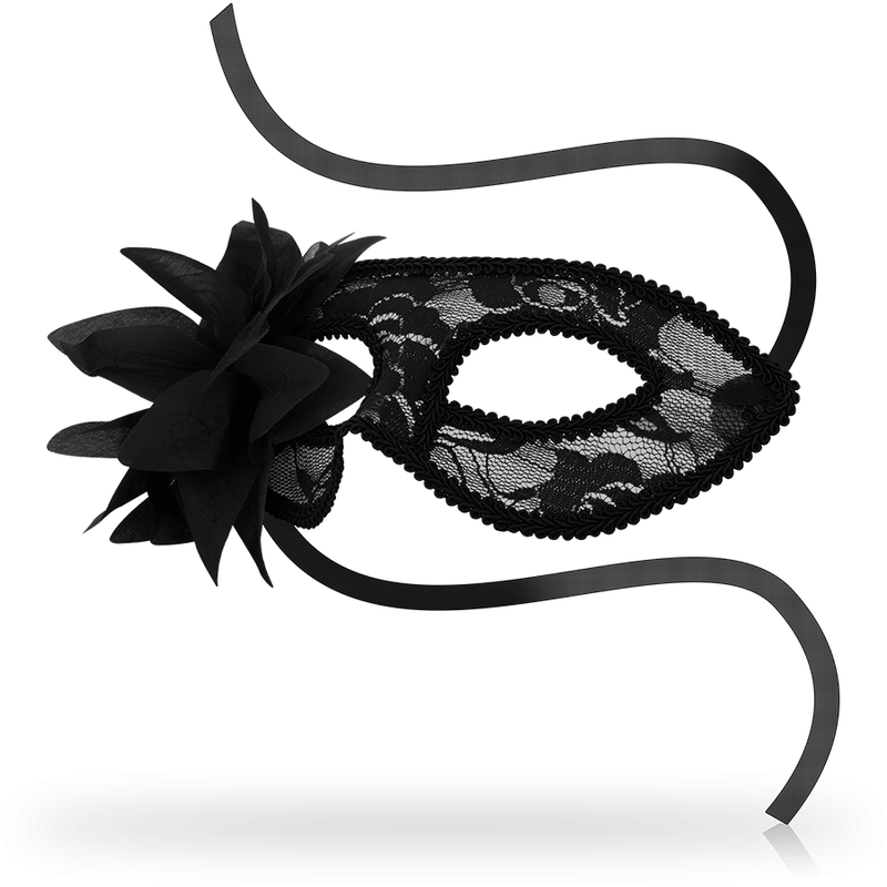 OHMAMA - MASKS ANTIFAZ CON ENCAJES Y FLOR NEGRO - Imagen 2