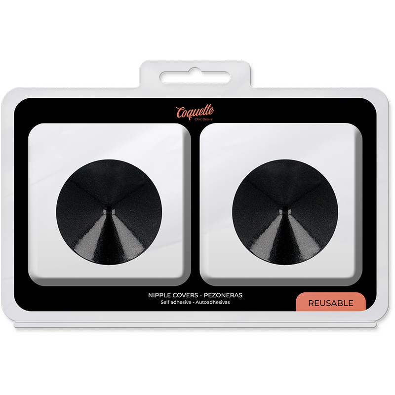 COQUETTE CHIC DESIRE - CUBRE PEZONES CIRCULOS NEGROS - Imagen 5