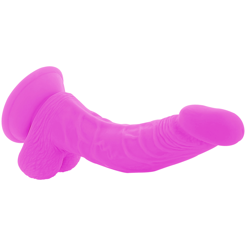 DIVERSIA - DILDO FLEXIBLE CON VIBRACION LILA 21.5 CM -O- 4.5 CM - Imagen 5