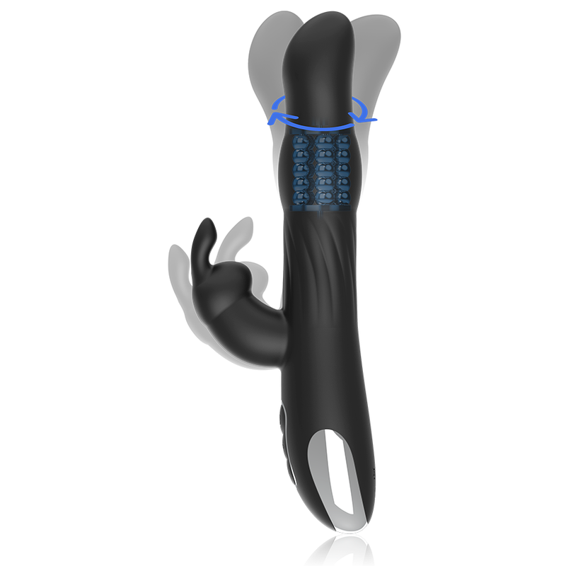 BRILLY GLAM - MOEBIUS RABBIT VIBRATOR ROTATOR COMPATIBLE CON WATCHME WIRELESS TECHNOLOGY - Imagen 4