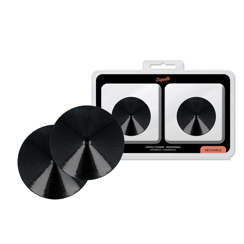 COQUETTE CHIC DESIRE - CUBRE PEZONES CIRCULOS NEGROS - Imagen 2