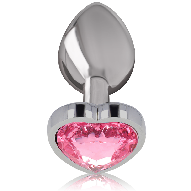 INTENSE - PLUG ANAL METAL ALUMINIO CORAZÓN ROSA TALLA M - Imagen 2