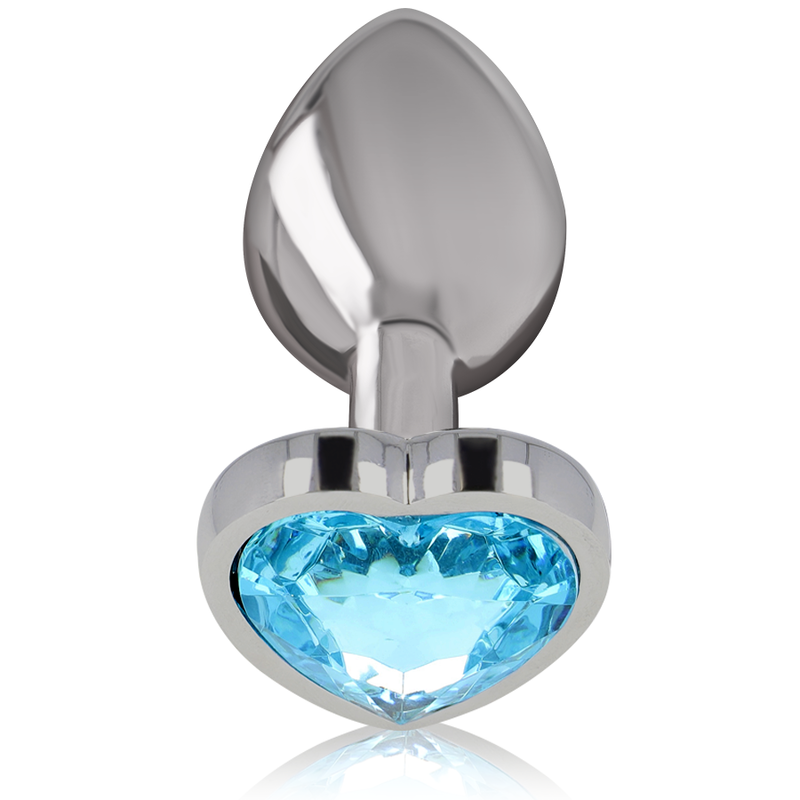 INTENSE - PLUG ANAL METAL ALUMINIO CORAZÓN AZUL TALLA L - Imagen 2
