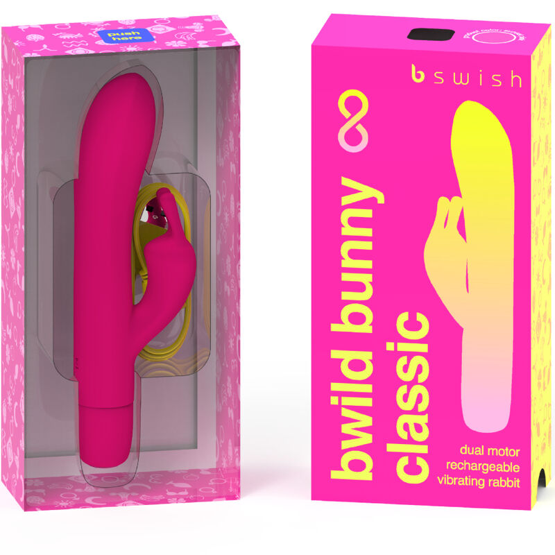 B SWISH - BWILD BUNNY INFINITE CLASSIC VIBRADOR RECARGABLE SILICONA ROSA - Imagen 2