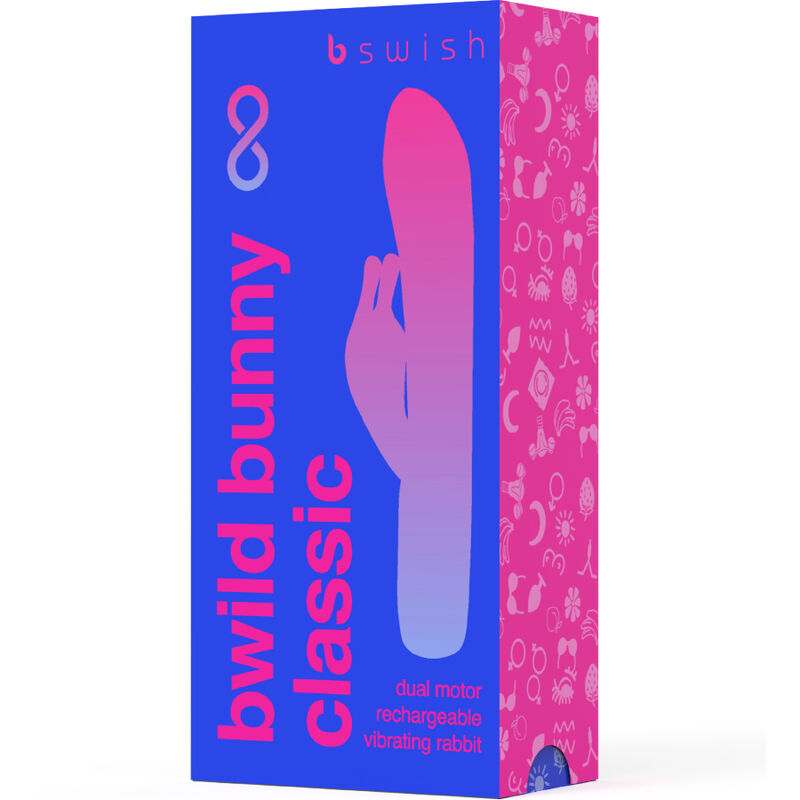 B SWISH - BWILD BUNNY INFINITE CLASSIC VIBRADOR RECARGABLE SILICONA AZUL - Imagen 4