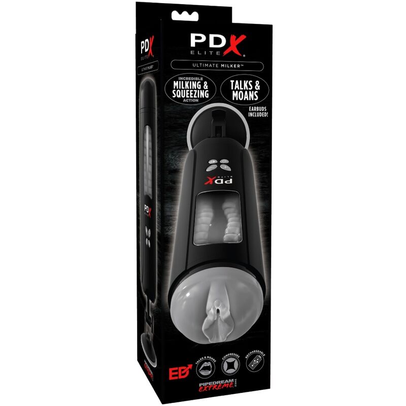PDX ELITE - MASTURBADOR STROKER ULTIMATE MILKER VAGINA CON VOZ - Imagen 5