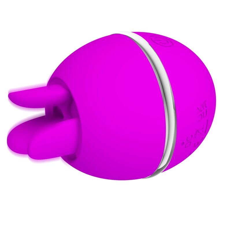 PRETTY LOVE - VIBRADOR DE SILICONA REDONDO GEMINI BALL MORADO - Imagen 5