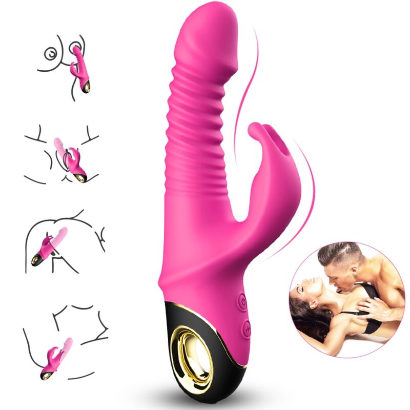 ARMONY - ZING DILDO VIBRADOR RABBIT FUCSIA - Imagen 2