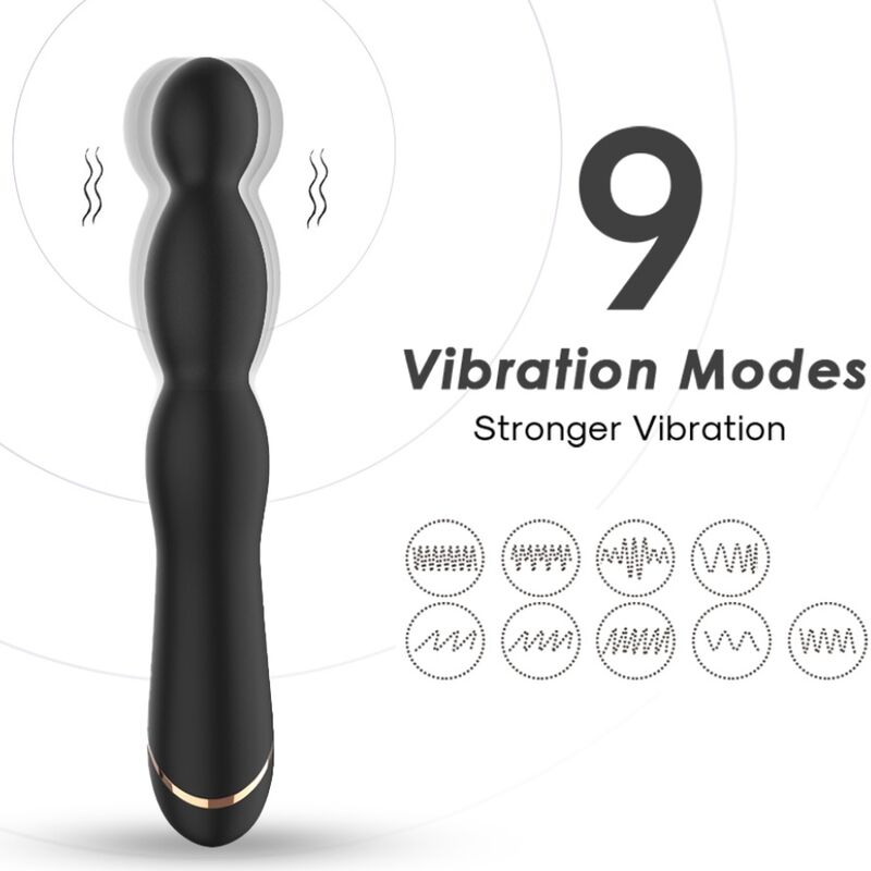 ARMONY - BAMBU VIBRADOR AJUSTABLE NEGRO - Imagen 2