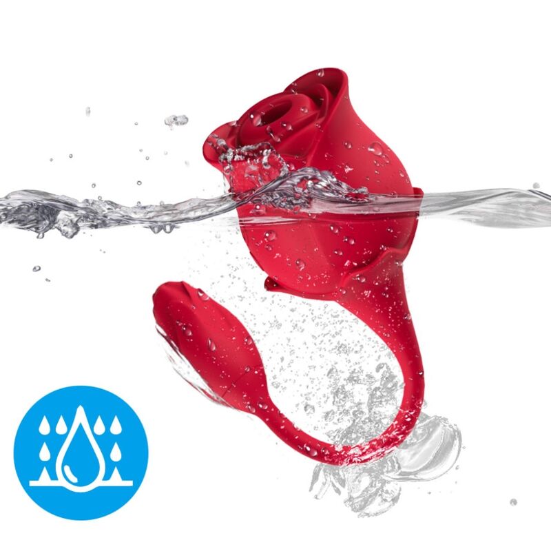 ARMONY - ROSA SUCCIONADOR DE CLITORIS VIBRADOR 10 MODOS ROJO - Imagen 3