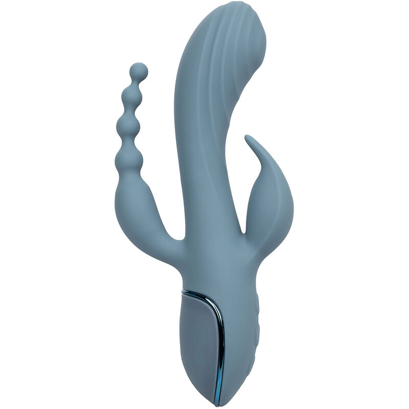 CALEXOTICS - VIBRADOR TRIPLE ÉXTASIS GRIS - Imagen 3