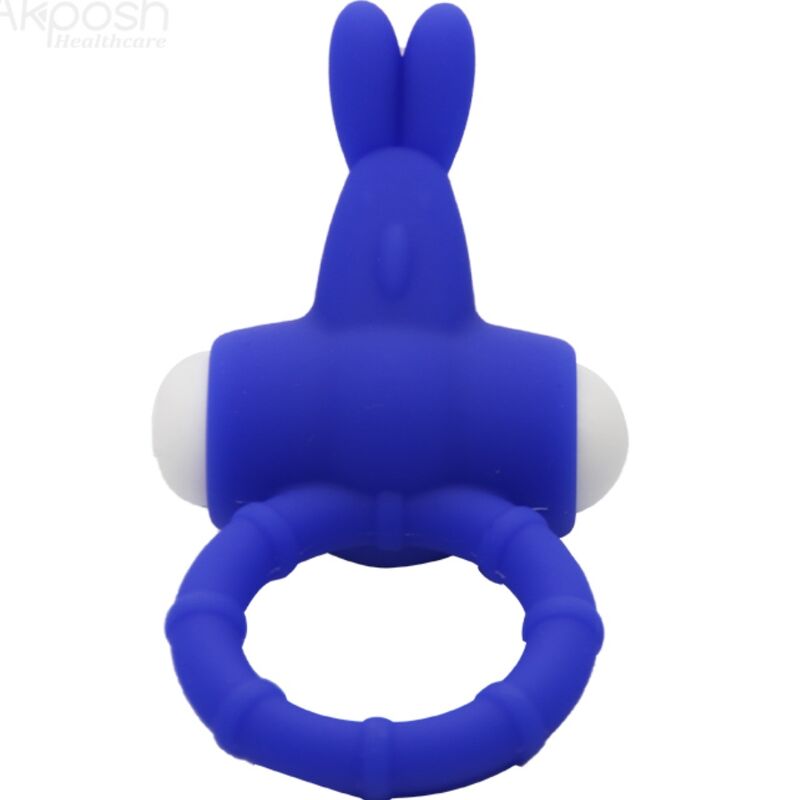 ARMONY - MS BUNNY ANILLO VIBRADOR SILICONA AZUL - Imagen 3