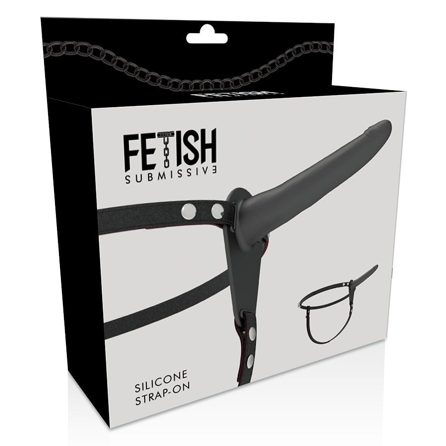 FETISH SUBMISSIVE HARNESS - SILICONA NEGRO 15 CM - Imagen 4