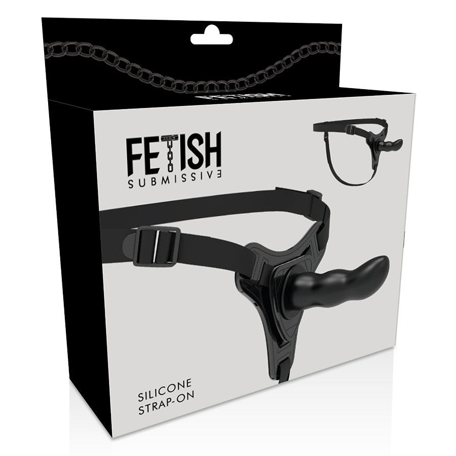 FETISH SUBMISSIVE HARNESS - SILICONA NEGRO G-SPOT 16 CM - Imagen 4