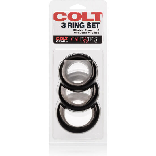 CALEXOTICS - COLT SET 3 ANILLOS PENE Y TESTICULOS - Imagen 2