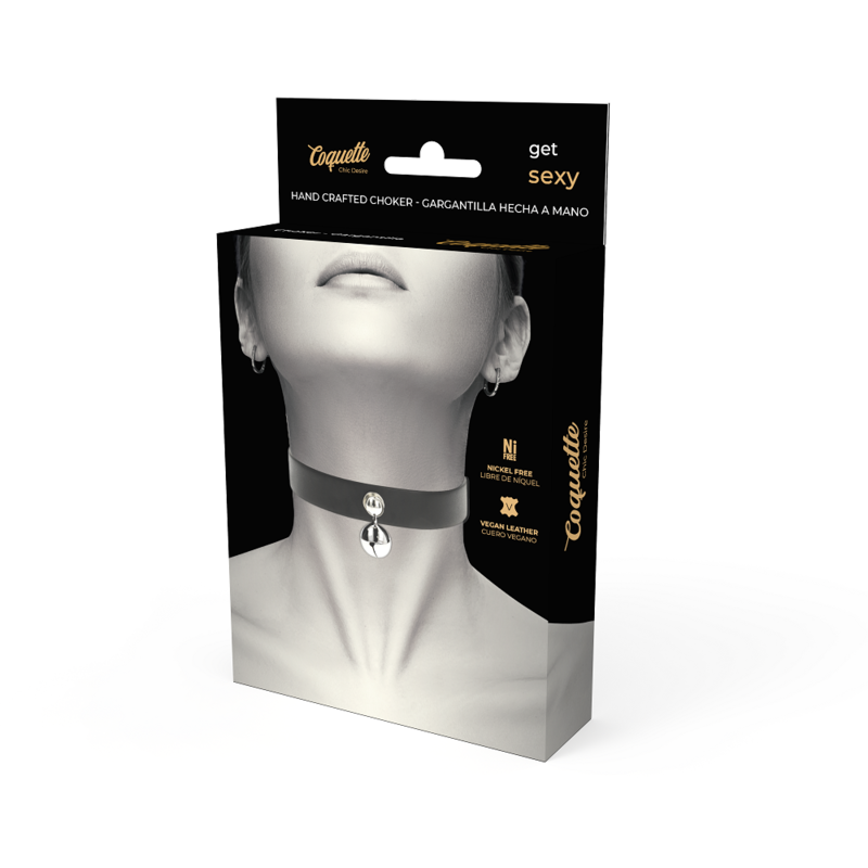 COQUETTE CHIC DESIRE - COLLAR CUERO VEGANO ACCESORIO WOMAN CASCABEL - Imagen 5