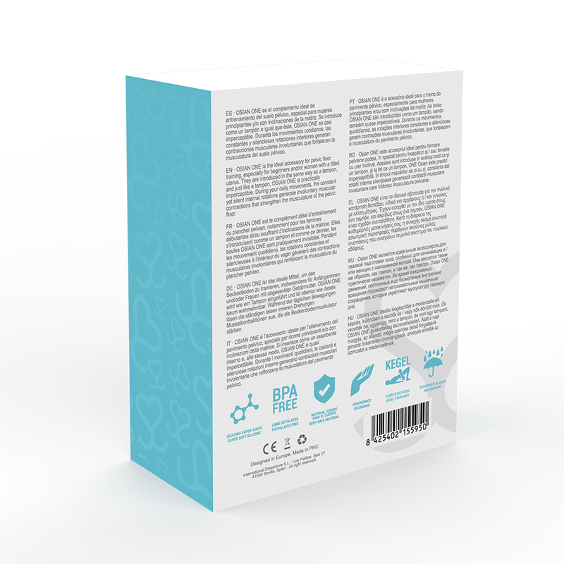 MORESSA - OSIAN ONE ENTRENAMIENTO SUELO PELVICO 51gr PREMIUM SILICONA TURQUESA - Imagen 4