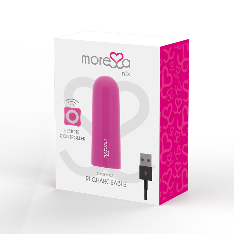 MORESSA - NIX POTENTE VIBRADOR MULTI JUEGOS CONTROL REMOTO ROSA - Imagen 3