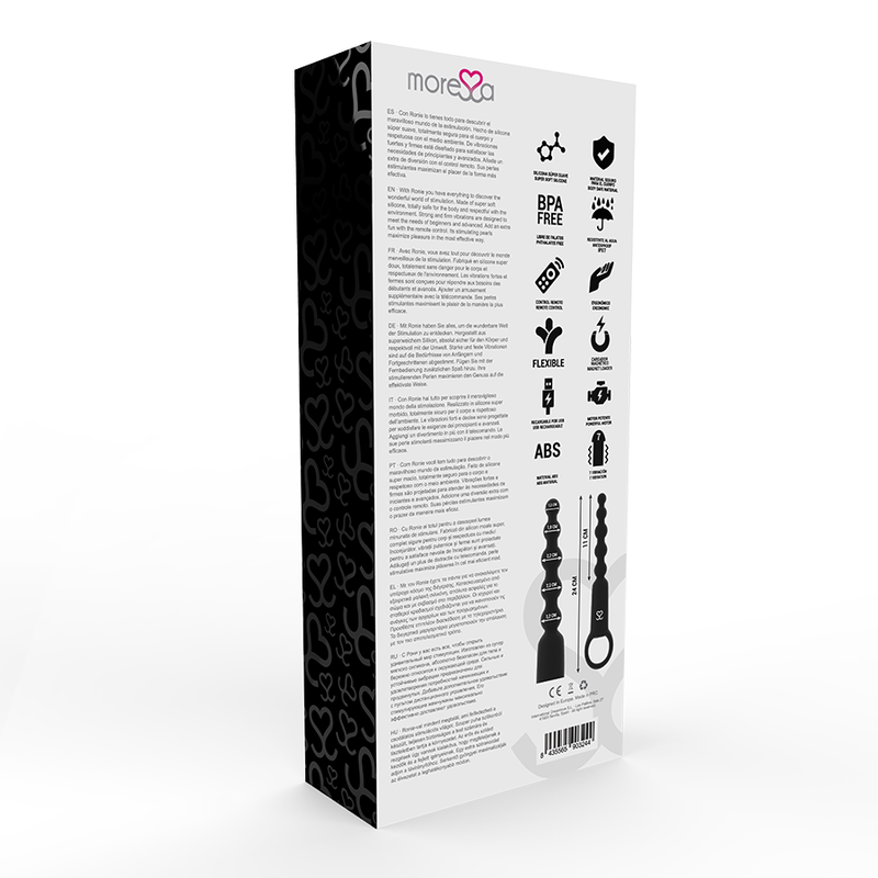 MORESSA - RONIE POTENTE ROSARIO ANAL CONTROL REMOTO NEGRO - Imagen 4