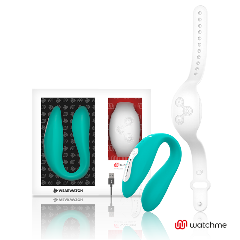 WEARWATCH - VIBRADOR DUAL TECHNOLOGY WATCHME AGUA MARINA / NÍVEO - Imagen 2
